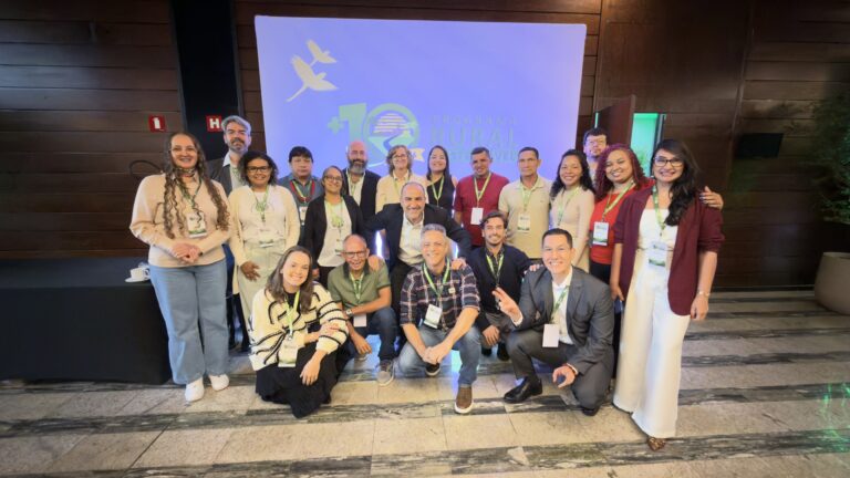 Equipe do IABS e beneficiários do PRS no evento de celebração dos mais de 10 anos do Programa Rural Sustentável