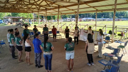 Oficinas de Fortalecimento de cadeia e Fortalecimento de lideranças, realizadas com a ACINEPK